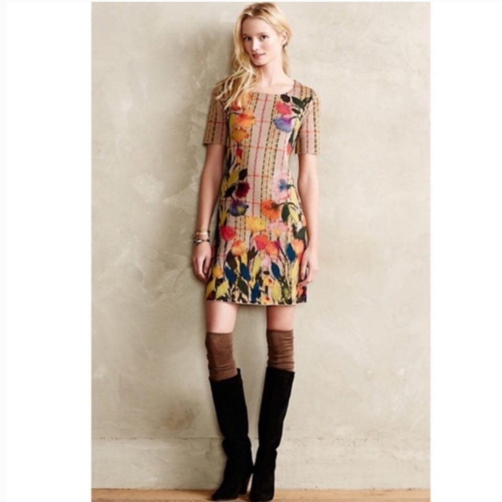 Anthropologie Troubadour Bloomline Sweater Dress Boho Size XS